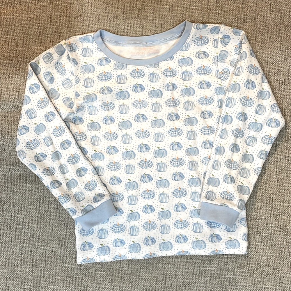 Pumpkin pajamas by James & Lottie, size 6 - Picture 3 of 4